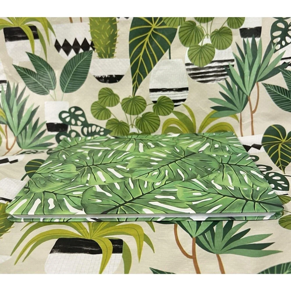 12 Month Undated Weekly and Monthly Planner Monstera Leaf Unnumbered Planner